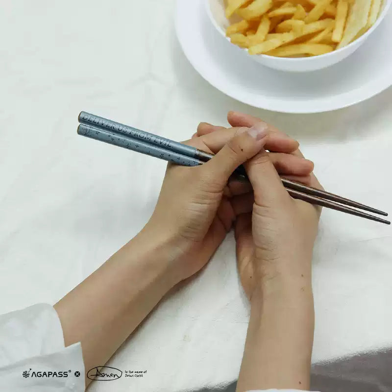 Agapass May You Come Natural Wooden Chopsticks Gift Box