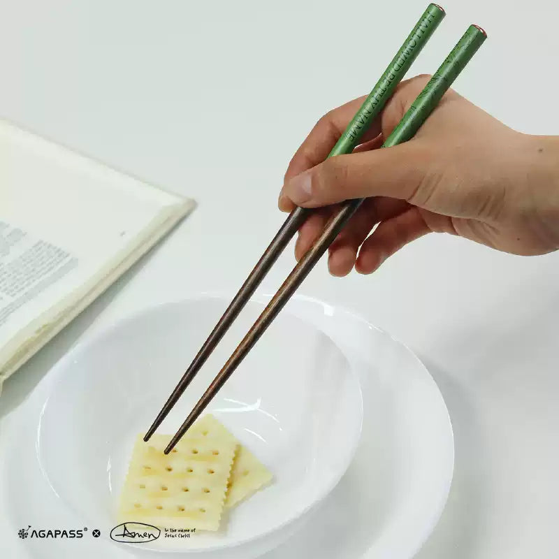 Agapass May You Come Natural Wooden Chopsticks Gift Box