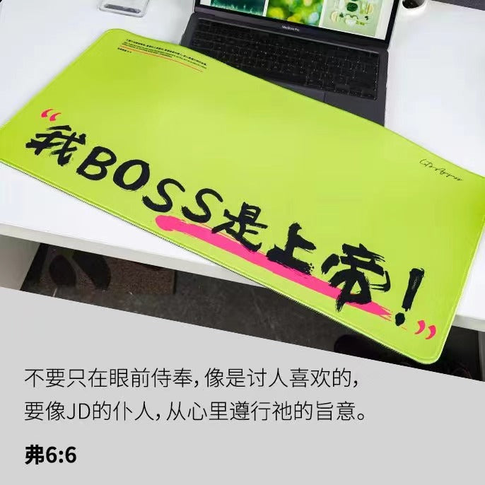 Agapass desktop mouse pad natural rubber lock edge thick non-slip