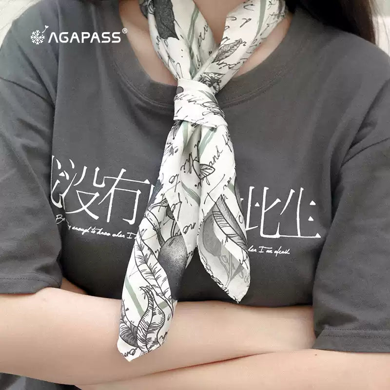 Agapass I belong to you John Wesley imitation silk square scarf